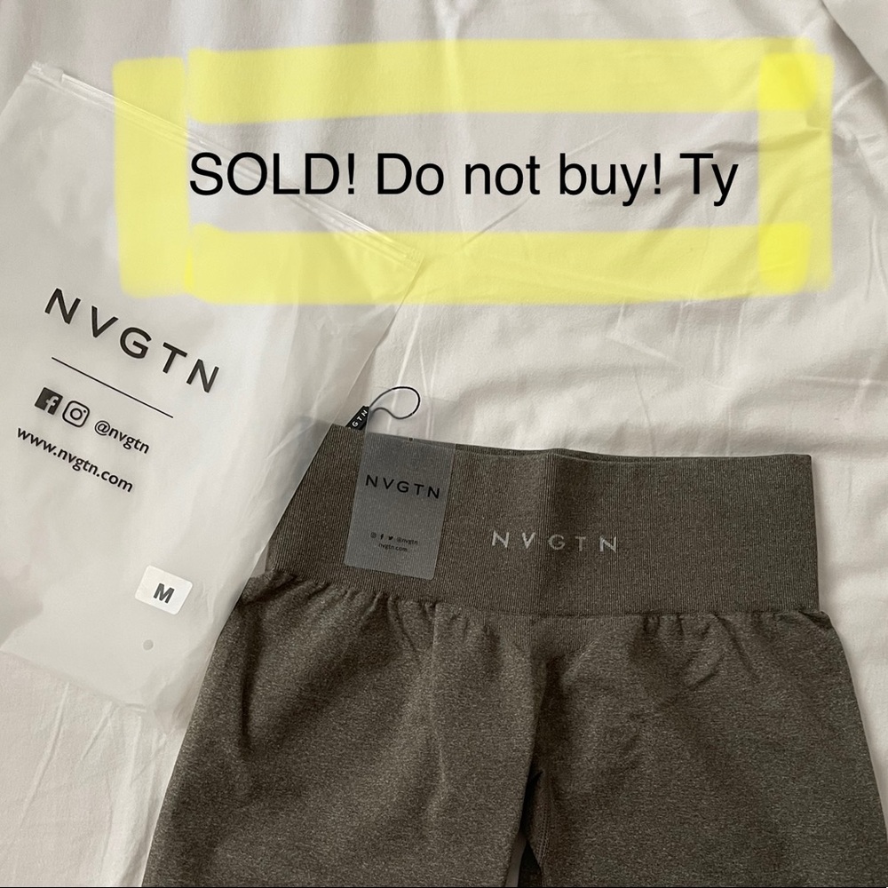 Nvgtn pro shorts khaki green M